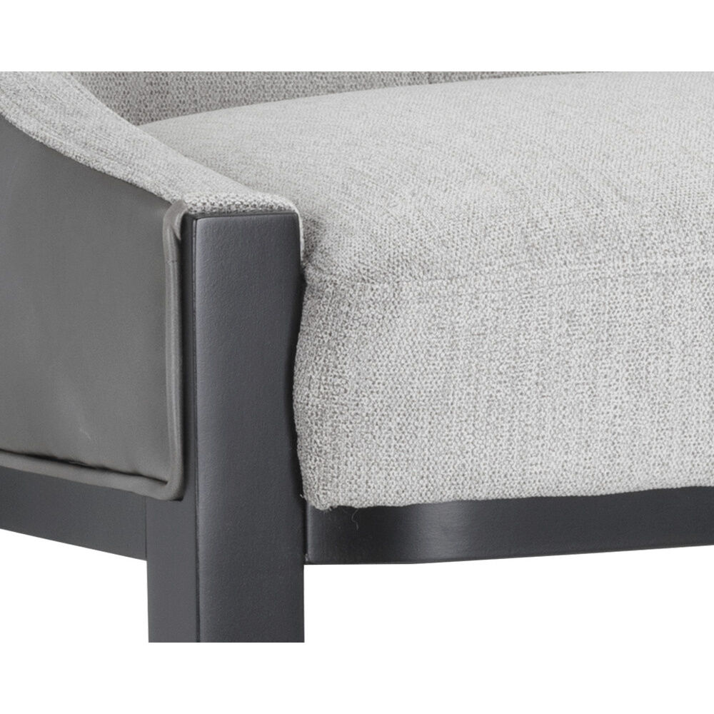 Aurora 37 inch Polo Club Stone / Overcast Grey Counter Stool
